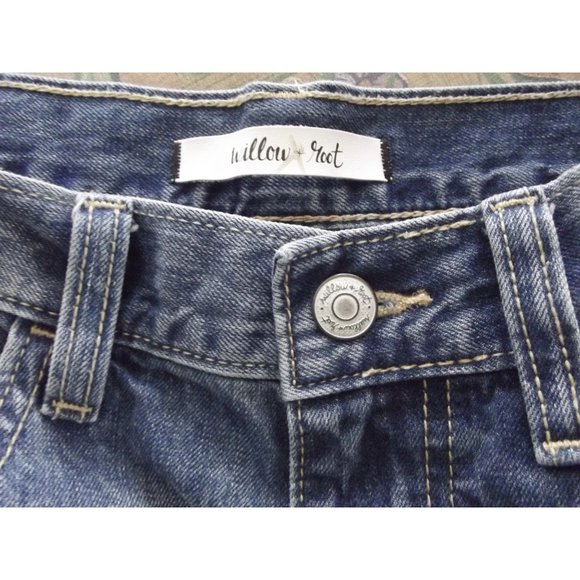 Willow + root Jeans 31 x 29" The Vintage Dad Jean distressed straight leg medium - Picture 6 of 8